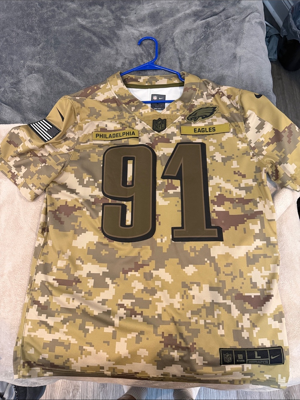 Salute to Service - Men’s L Feltcher Cox Jersey. Very good condition; like new